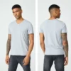 Man v neck bamboo t shirt wholesale - Image 5