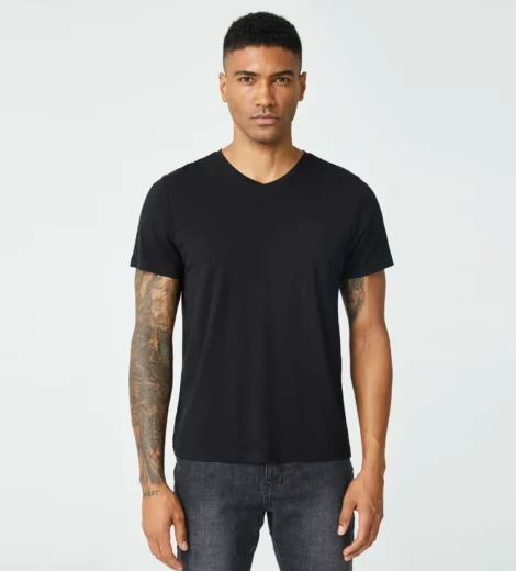 Man v neck bamboo t shirt wholesale