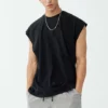 Latest mens cap sleeve cotton t shirt - Image 2