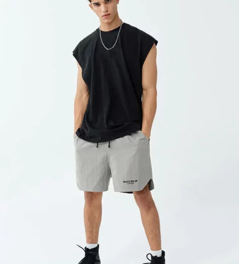 Latest mens cap sleeve cotton t shirt