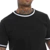 95%cotton 5%spandex ribbed neck t shirt - Image 4