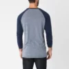 Heathered color baseball raglan 3/4 sleeve t shirt jersey - Image 4