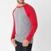 Heathered color baseball raglan 3/4 sleeve t shirt jersey - Image 9