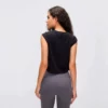Womens cropped cap sleeve t shirt - Image 12