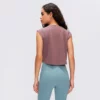 Womens cropped cap sleeve t shirt - Image 10