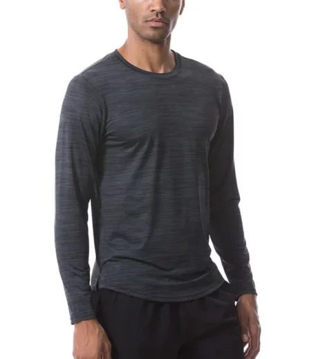 Slim fit long sleeve sport t shirt for man