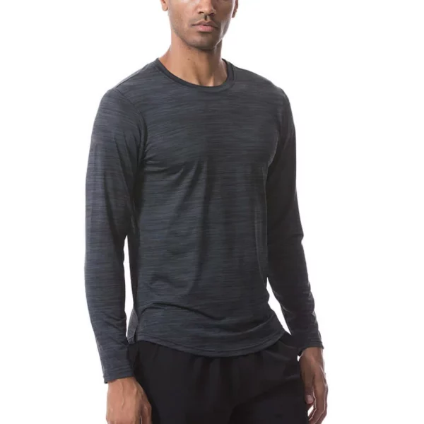Slim fit long sleeve sport t shirt for man