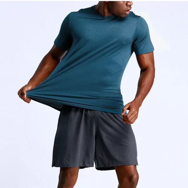 Slim fit long sleeve sport t shirt for man