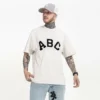 flock printing cotton mens t shirt - Image 2
