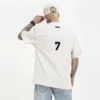 flock printing cotton mens t shirt - Image 6
