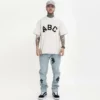 flock printing cotton mens t shirt - Image 4