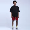 high neck drop shoulder 90s style t-shirt - Image 5