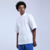 high neck drop shoulder 90s style t-shirt - Image 7