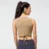 Tie back lightweight sport tank top with your own design - Image 3