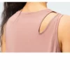 Women split hem sports tank top - Image 11