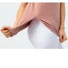 Women split hem sports tank top - Image 8