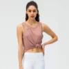 Women split hem sports tank top - Image 6