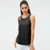 Women split hem sports tank top - Image 14