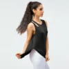 Women split hem sports tank top - Image 12