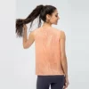 Burnout slub cotton tank top with stepped splitted hem - Image 5