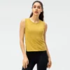 Burnout slub cotton tank top with stepped splitted hem - Image 7