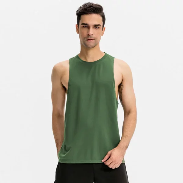 Mens gym mesh dri fit tank top activewear