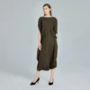 Woman crinklely pleated t-shirt blouse top manufacturer - Image 9