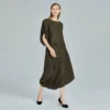 Woman crinklely pleated t-shirt blouse top manufacturer - Image 8