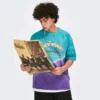 Custom tie dye t shirt with silk screen printing - Image 2