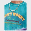 Custom tie dye t shirt with silk screen printing - Image 7