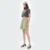 Blank white short sleeve crop top women - Image 7