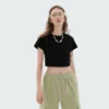 Custom logo tight crop tops with custom label - Image 9