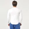 Custom long sleeve slim fit curved hem t shirt for man - Image 3