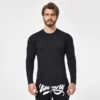 Custom long sleeve slim fit curved hem t shirt for man - Image 9