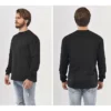 Long sleeve plain white fitness t shirt man - Image 5
