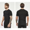 Mens muscle fit workout t shirt wholesale - Image 4