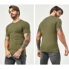 Mens muscle fit workout t shirt wholesale - Image 5