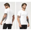 Mens muscle fit workout t shirt wholesale - Image 10