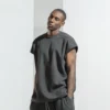 Cap sleeve heavyweight boxy fit t shirt man - Image 2