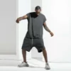 Cap sleeve heavyweight boxy fit t shirt man - Image 4