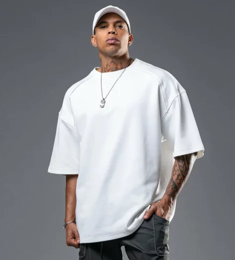 Heavyweight plus size boxy t shirt sportswear