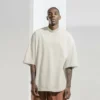 Turtle neck mens cotton t shirt wholesale - Image 6