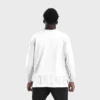 Loose fit stepped hem long sleeve t shirt wholesale - Image 7