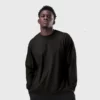 Loose fit stepped hem long sleeve t shirt wholesale - Image 5