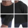 Curved hem extra long t shirt for man - Image 6