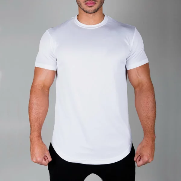 Polyester fast dry mesh workout t shirt in bulk