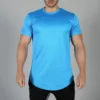 Polyester fast dry mesh workout t shirt in bulk - Image 8