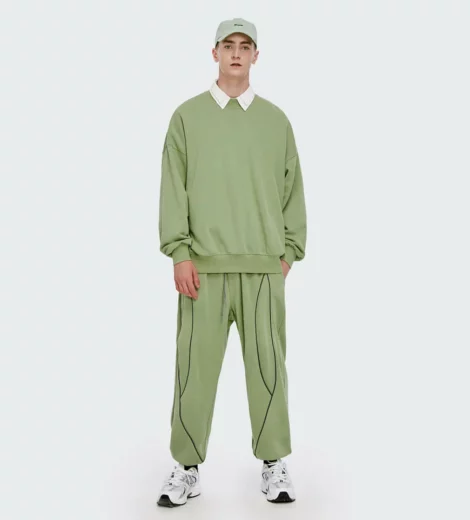 Custom men sportwear tracksuit sweatsuit set