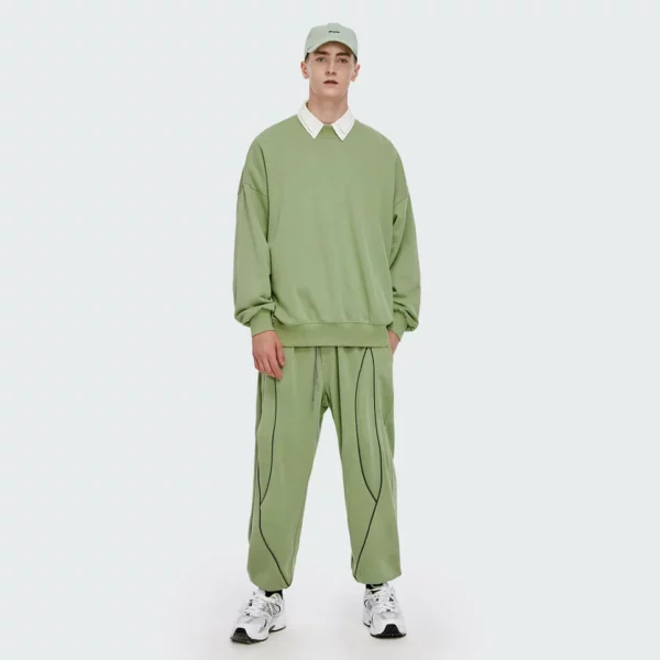 Custom men sportwear tracksuit sweatsuit set