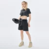 Vintage wash ripped cropped t shirt for woman - Image 4